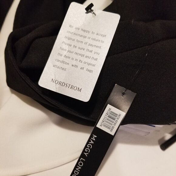 Maggy London Black a d white Midi Dress NWT size 10 - Picture 6 of 13